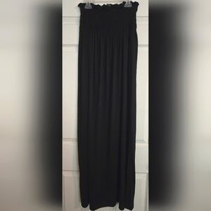 🔮 Just Love Black Strapless Convertible A-Line Smocked Top Maxi Dress